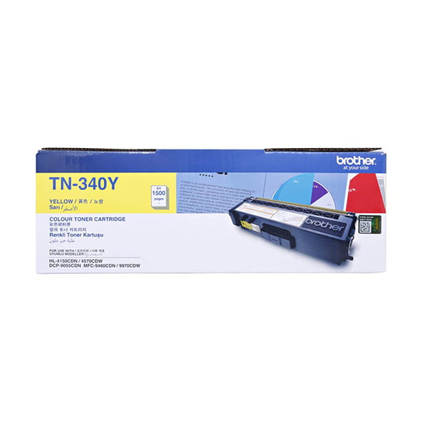 Brother TN-340Y Yellow Toner Cartridge